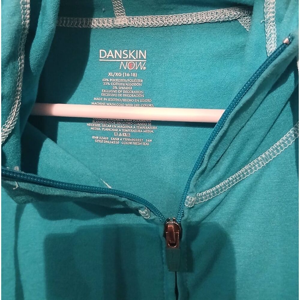 Danskin Now Zip Up Hooded Jacket Lightweight Size XL - Picture 3 of 4